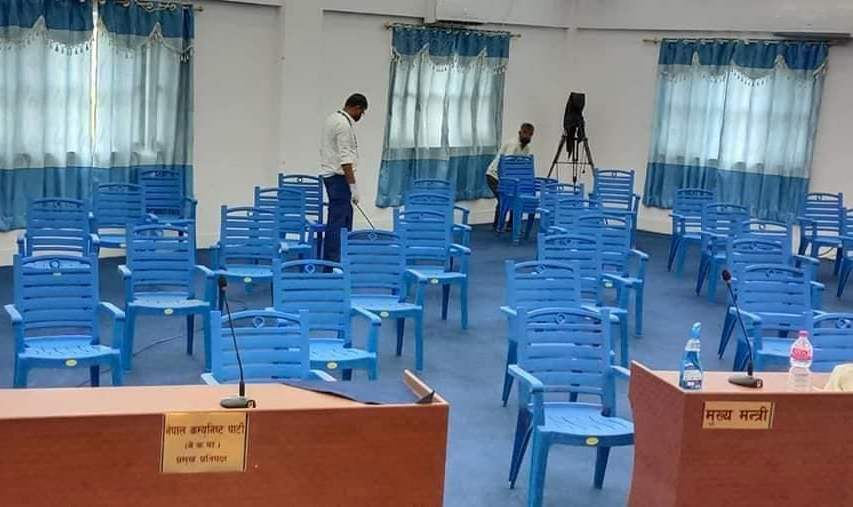 प्रदेश २ मा सामाजिक दुरी कायम गरी प्रदेश सभा बैठक बसाउने तयारी