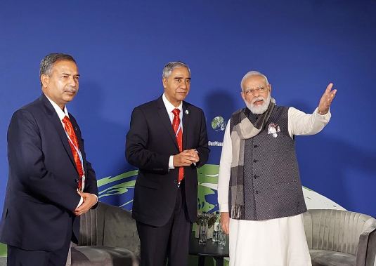 ग्लास्गोमा देउवा र मोदीबिच भेटवार्ता, द्विपक्षीय सम्बन्ध र सहकार्यका विषयमा छलफल