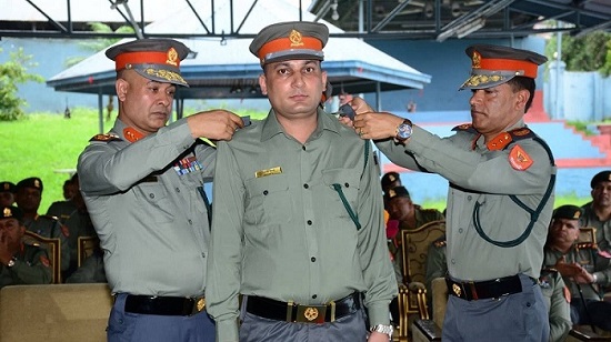 सशस्त्र प्रहरीमा बढुवा भएका ५७ जनाले लगाए डीएसपीको फुली