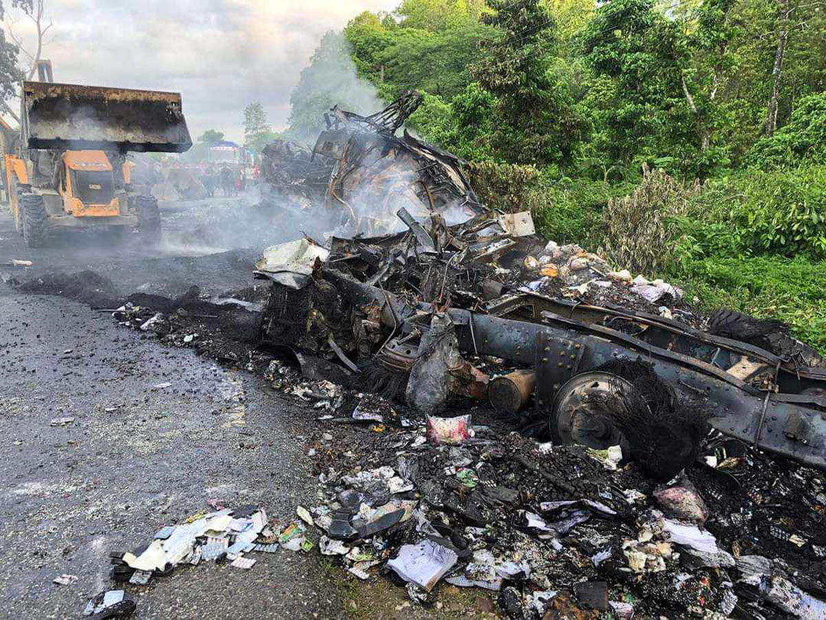 मकवानपुरमा दुई ट्रक एकापसमा ठोक्किँदा तीन जनाको मृत्यु, दुई जना घाइते