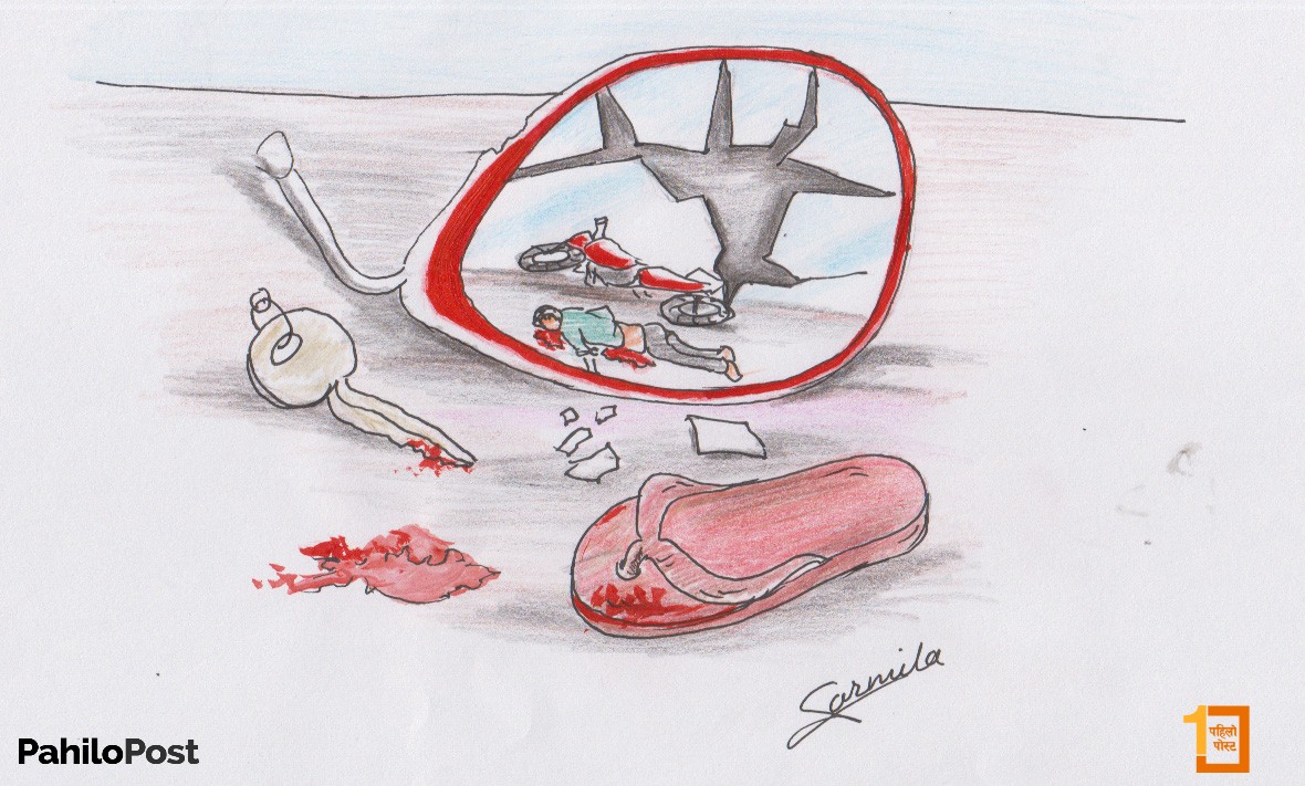 स्याङ्जामा चालकले गाडी उकालोमा रोकेर झरेपछि दुर्घटना, १० जना घाइते