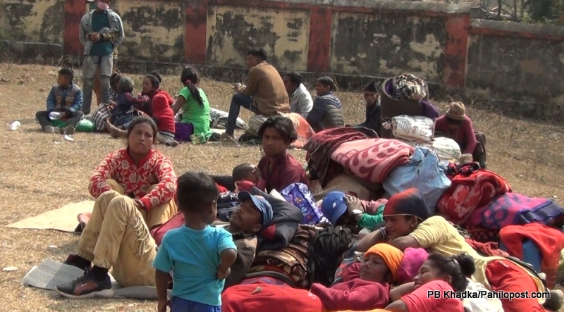 कर्णालीको मुख्यमन्त्री कार्यालयअगाडि धर्ना दिइरहेका बादी समुदाय पर्न थाले बिरामी