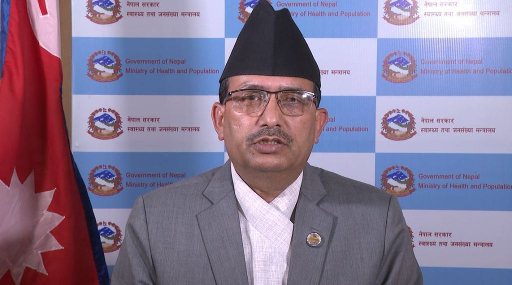 मति विग्रिएकाहरुले सरकारको आलोचना गरे, श्रीकृष्णले सत्बुद्धि देउन : स्वास्थ्य मन्त्री ढकाल