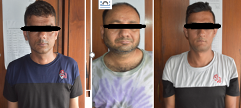 सरकारी कार्यालयका प्रमुखलाई धम्की दिइ रकम असुल्ने तीन जना पक्राउ