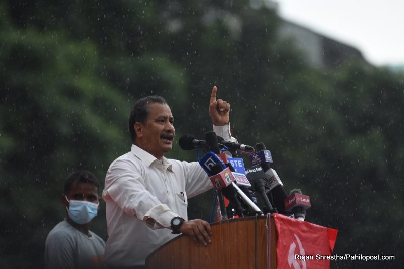एमसीसीले अधिग्रहण गरेको जग्गा ‘संघर्ष’बाट फिर्ता लिने विप्लवको चेतावनी