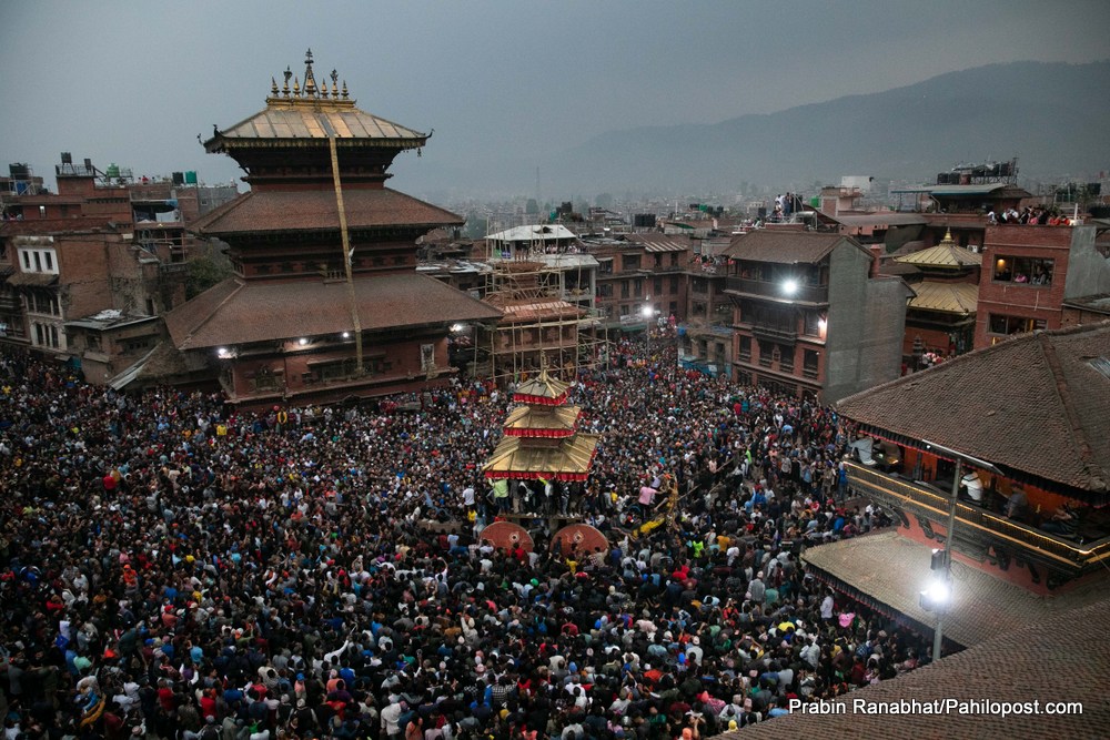 भक्तपुरमा आजदेखि सुरु भयो बिस्काः जात्रा