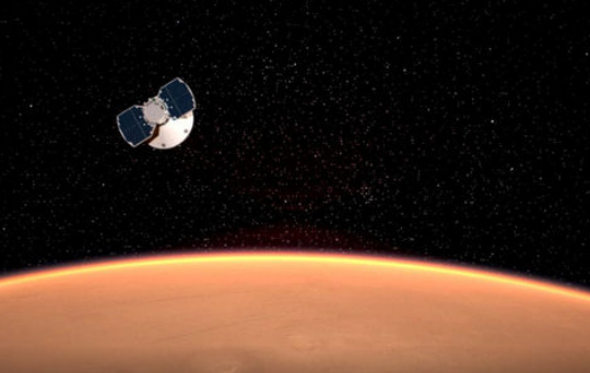 नासाको 'मार्स इन्साइट' यान मंगलग्रहमा अवतरण गर्दै