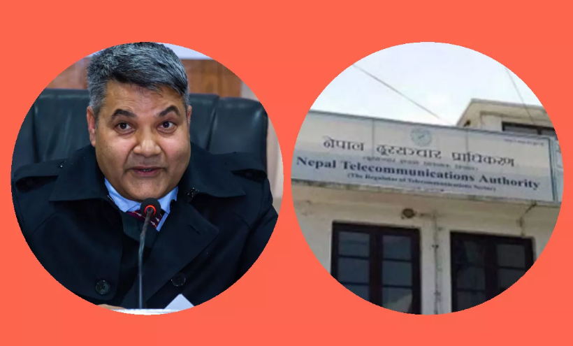 दिगम्बर झाको राजिनामापछि दूरसञ्चार प्राधिकरणमा सञ्चार मन्त्रीको छड्केः कर्मचारीको हाजिर कपी हेरे