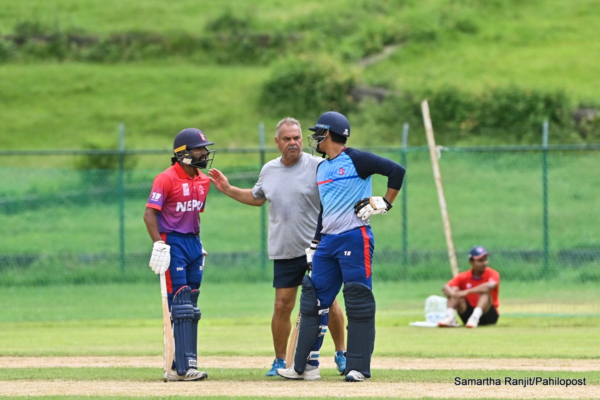 ओमन सिरिजका लागि सकियो नेपाली टोलीको अभ्यास, कप्तान र प्रशिक्षकको निचोड : पीएनजीसँगको दुई खेल महत्वपूर्ण