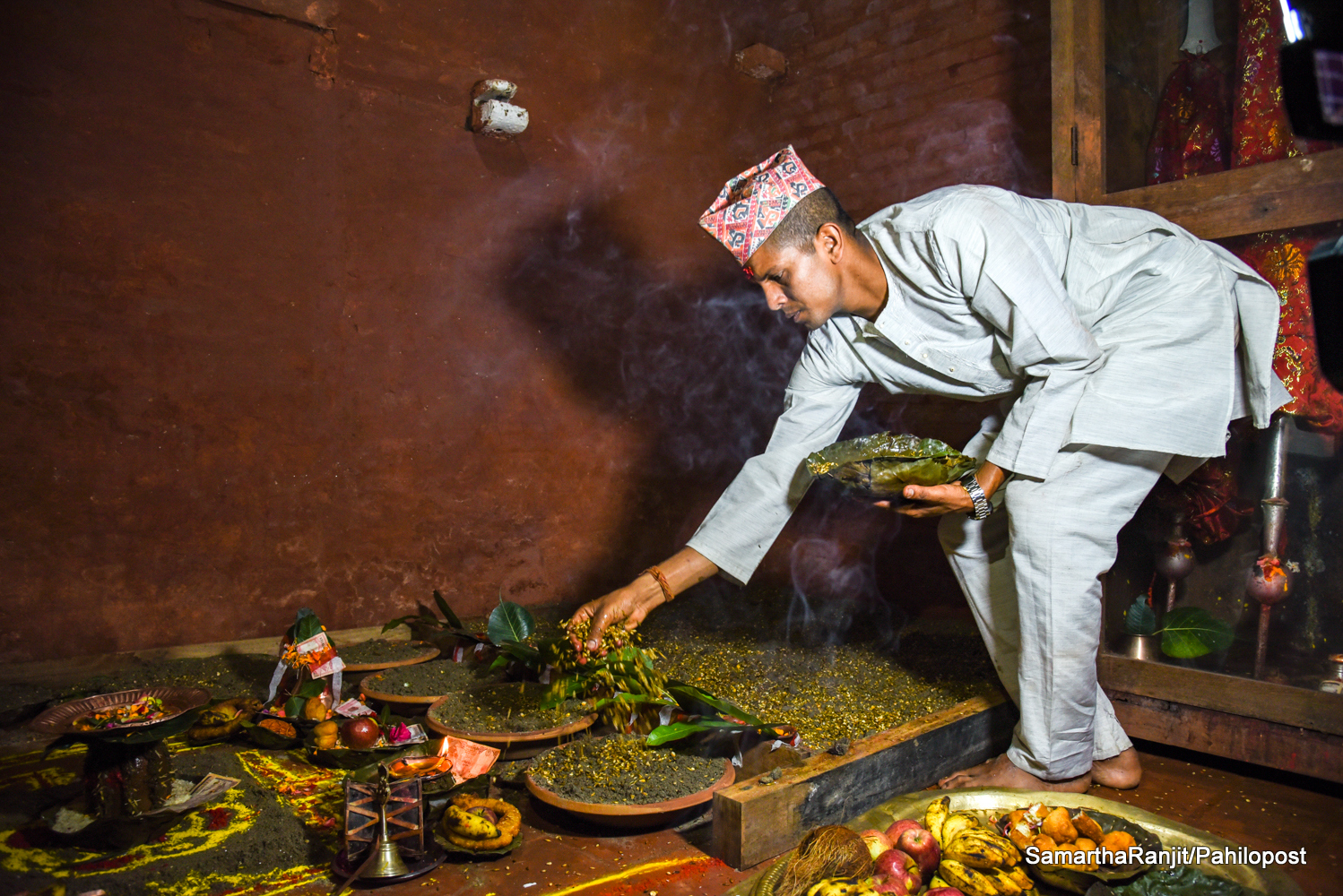 घरघरमा घटस्थापनाः हनुमानढोकाको दशैँघरमा राखियो जमरा