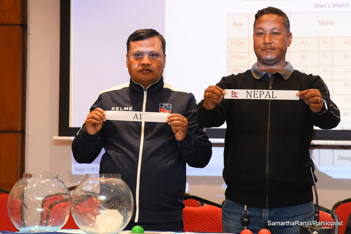 सागमा पुरुष फुटबल : नेपालले पहिलो खेल बंगलादेशसँग खेल्ने