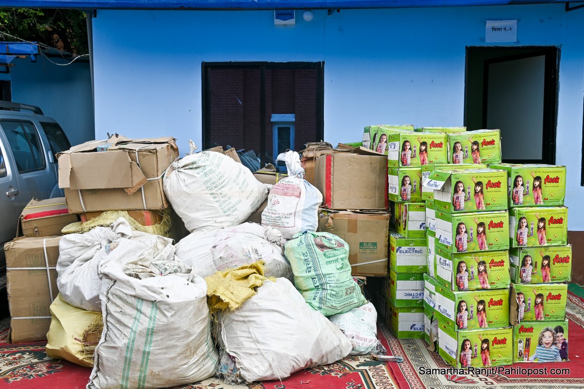 तिहार नआउँदै पटका चाहिँ भित्रिसक्यो, २५ लाख बराबरको आतसबाजी प्रहरीको नियन्त्रणमा