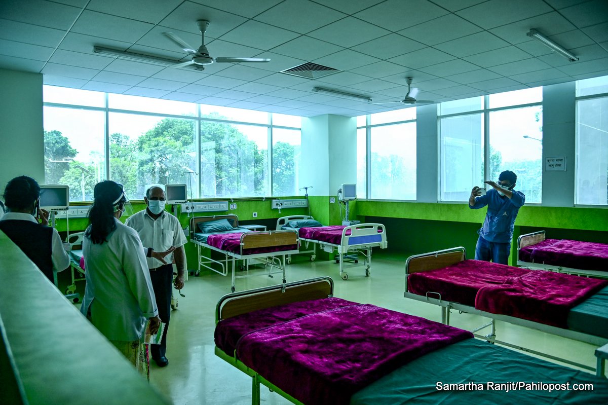 एक महिनाअघि नै 'हामी नेपाल' समूहले बनाएको वीर अस्पतालको आइसोलेसन आजबाट सुरु