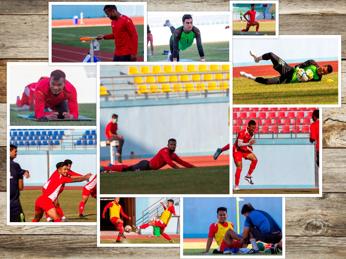 नेपाली राष्ट्रिय फुटबल टिमको प्रशिक्षण शुरु, यस्तो देखियो रंगशालाको माहौल