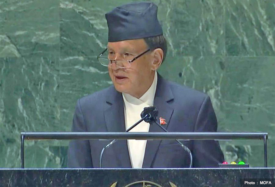 न्यूयोर्कमा परराष्ट्र मन्त्रीको सम्बोधन : अफगानिस्तानमा शान्ति र स्थायित्वका लागि आह्वान, सबै प्रकारका आतंकवाद विरुद्ध नेपालको अडान