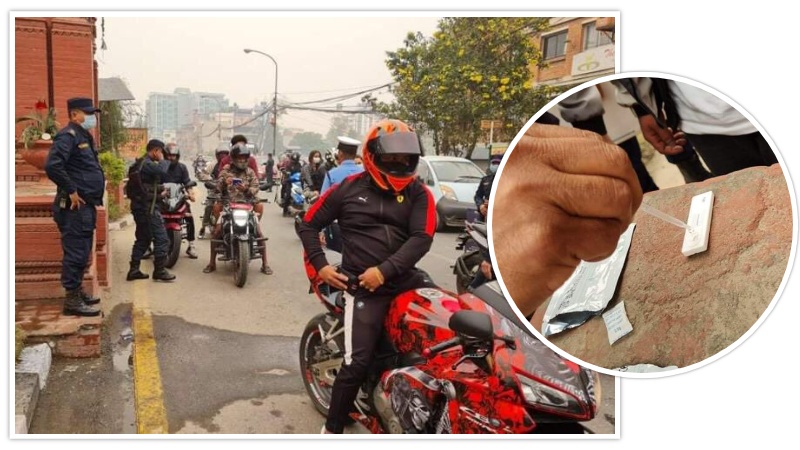 सवारी चालकले लागु पदार्थ सेवन गरे नगरेको र्‍यापिड टेस्ट किटमार्फत परीक्षण गर्न शुरु