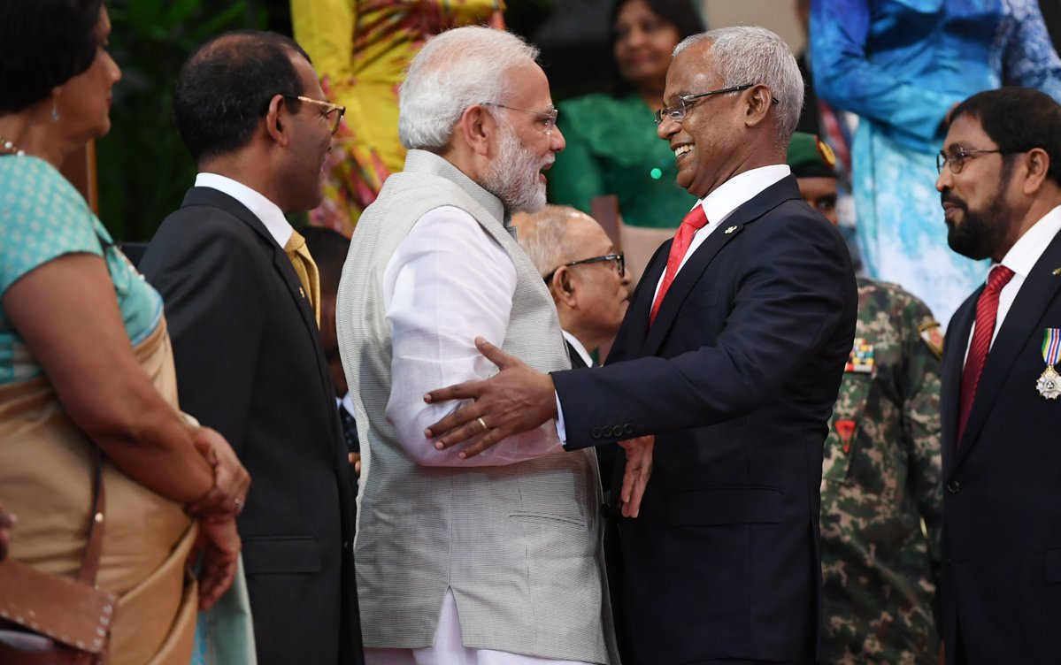 भारतीय प्रधानमन्त्री नरेन्द्र मोदीको उपस्थितिमा मालदिभ्सको राष्ट्रपतिमा सोलिहको सपथ, विश्वमा आज