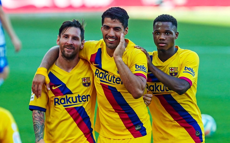 मेस्सीको दोहोरो गोलमा बार्सिलोनाको सानदार जित