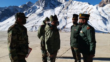 नेपालबाट फर्केलगत्तै कालापानी र लिपुलेक क्षेत्रको निरीक्षणमा भारतीय सेनापति नरवणे
