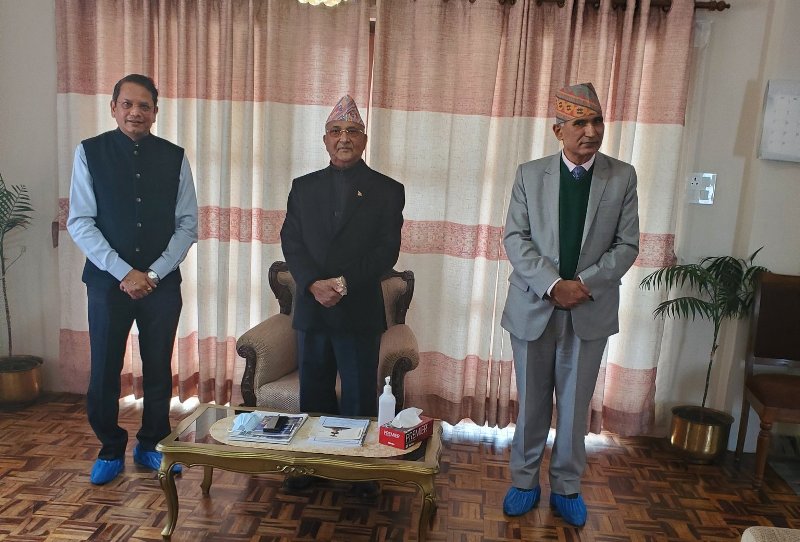 नेकपाले काठमाडौं बोलायो भाजपाका उच्च नेतालाई, बालुवाटारमा प्रधानमन्त्रीसँग भेट
