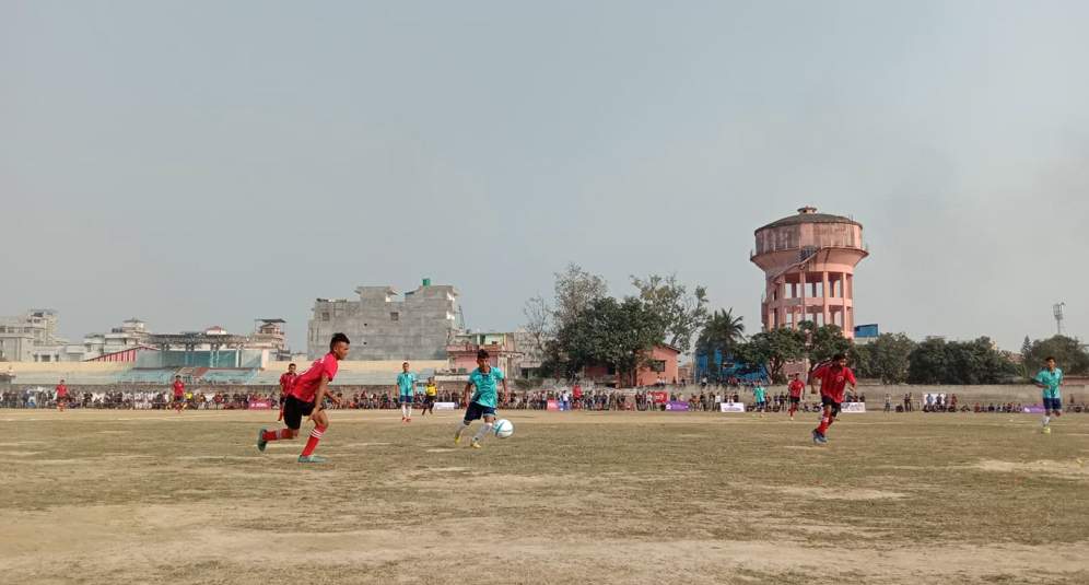 ‘गिरिजाप्रसाद गोल्ड कप फुटबल’को उद्घाटन खेलमा धनुषाद्वारा पर्सा पराजित