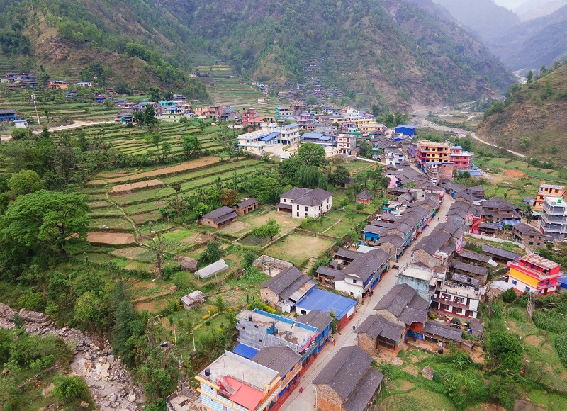 यसरी व्यवस्थित बन्दैछ बागलुङको पुरानो सदरमुकाम ‘हरिचौर बजार’