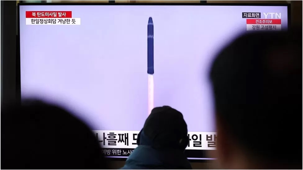 दक्षिण कोरिया र जापानबिचको वार्ताअघि उत्तर कोरियाले परीक्षण गर्‍यो अन्तरमहादेशीय ब्यालेस्टिक मिसाइल