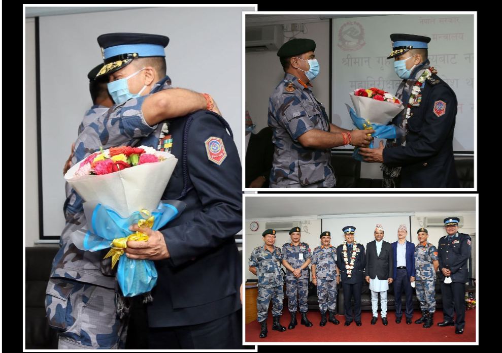 नवनियुक्त प्रहरी महानिरीक्षक र सशस्त्रका आईजीपीको अंकमाल, यस्तो देखियो स्वागत