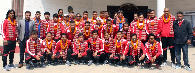 एसियन कप क्वालिफायर : यमनसँग खेल्न नेपाली फुटबल टोली आइतवार कतार जाने