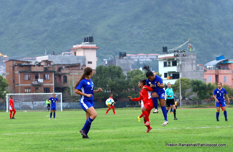 एएफसी यू-१६ वुमन्स च्याम्पियन्स क्वालिफायर : नेपाल फिलिपिन्ससँग ४-० ले पराजित