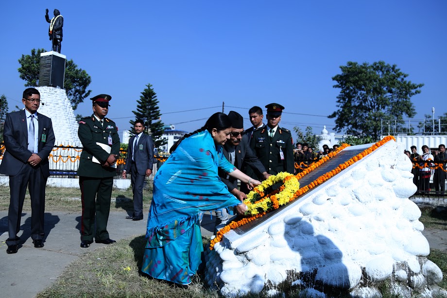 गणेशमानको आदर्श पछ्याउँदै एकताबद्ध हुन राष्ट्रपतिको आग्रह