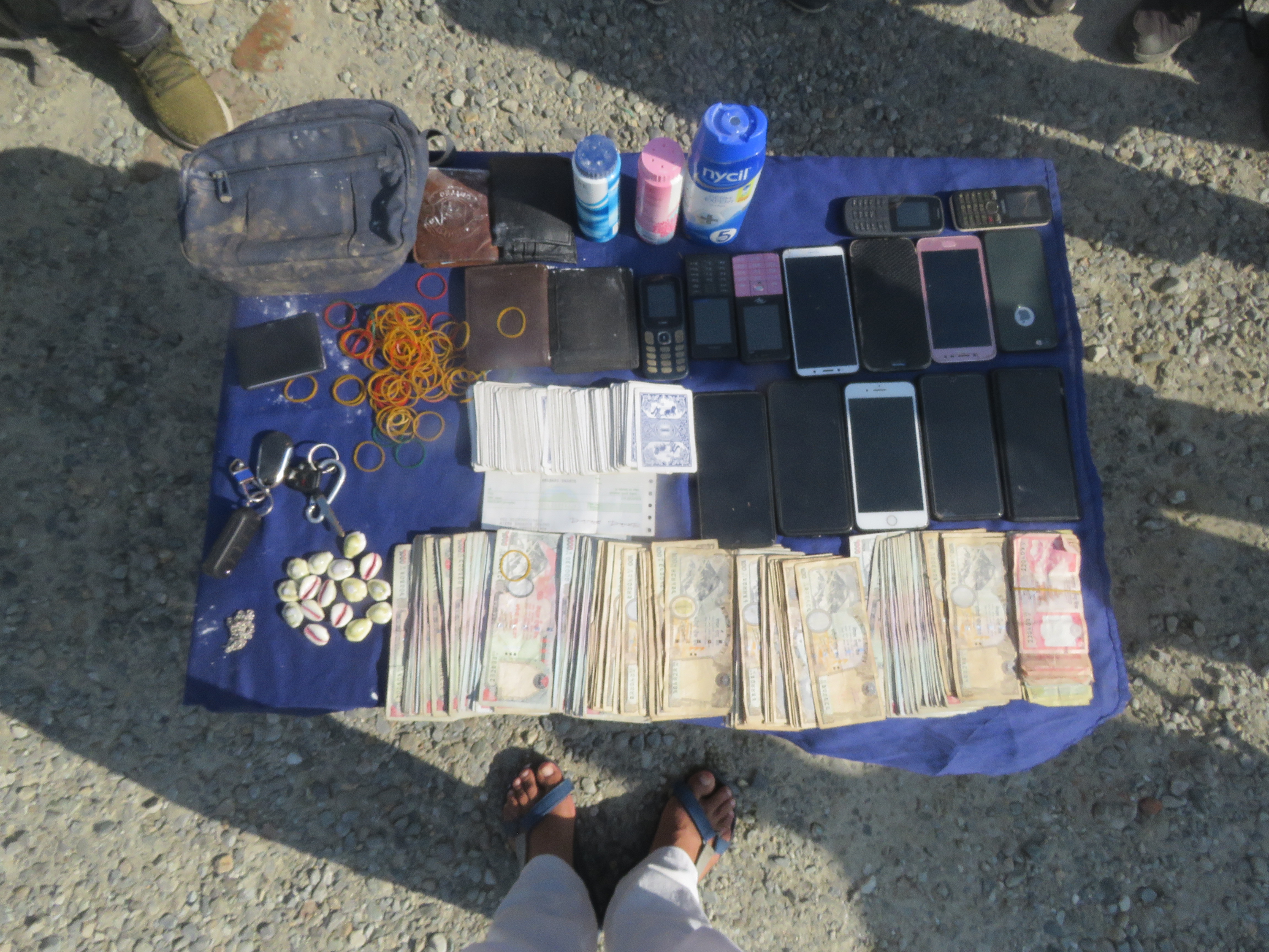 जुवा खेलिरहेको अवस्थामा ६ जना समातिए