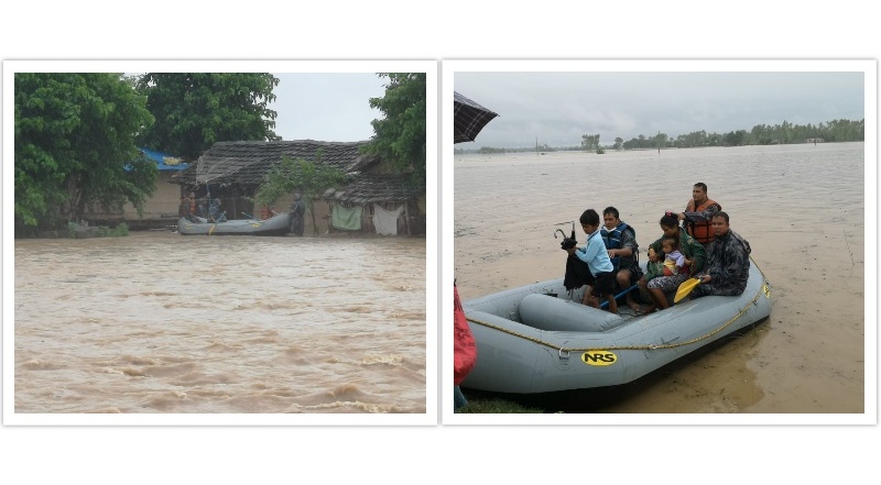 कैलालीमा बाढीको वितण्डा : चार जना बेपत्ता, दुई जनाको सकुशल उद्धार