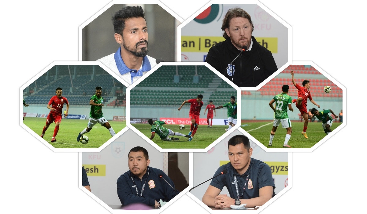 थ्री नेसन्स लिग : बंगलादेशी कप्तान सोहेल भन्छन्, ‘अर्को खेलमा अझै राम्रो खेल्नेछौं’, कीर्गिस्तानी प्रशिक्षकको भनाइ : पहिलो हाफमा खेलाडी कन्फ्युज्ड भए