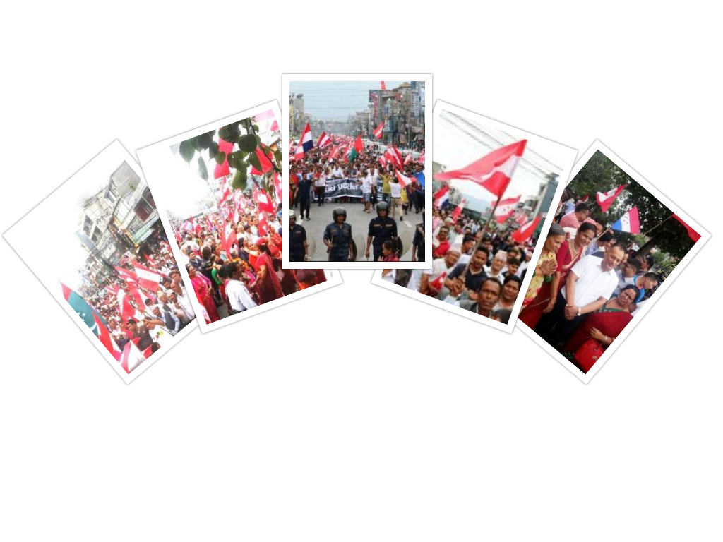 पोखरामा कांग्रेसको यस्तो रह्यो विरोध प्रदर्शन