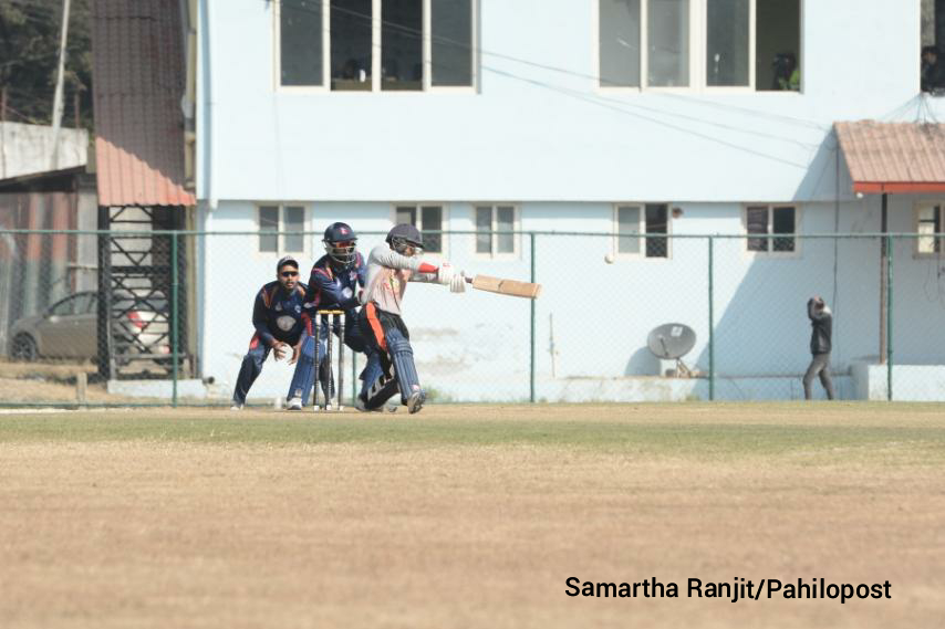 पीएम कप सेमिफाइनल: एपीएफले पुलिसलाई दियो २ सय ४ रनको लक्ष्य