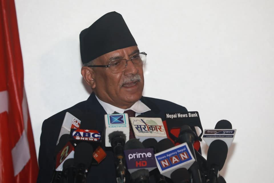 प्रचण्डको कांग्रेसलाई चेतावनी : एमालेलाई जस्तै ठेगान लगाउनुपर्ने दिन नआओस्