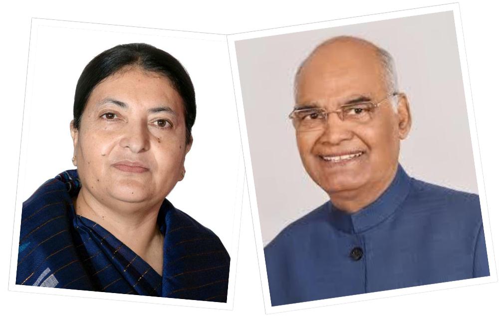 राष्ट्रपति भण्डारीलाई भारतीय समकक्षी कोविन्दको शुभकामना