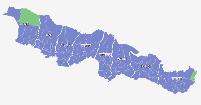 प्रदेश नम्बर २ का आठै जिल्ला ‘रेड जोन’मा, लकडाउनमा थप कडाइ गरिँदै