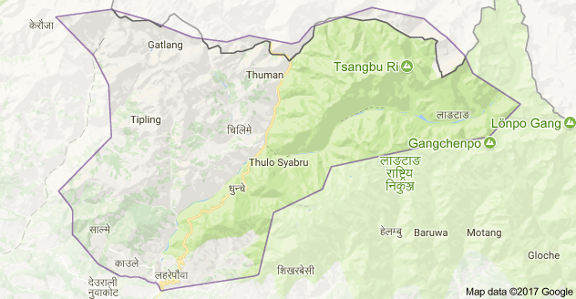रसुवामा पहिरोमा परी चारजना बेपत्ता, चार घाइतेको उद्दार