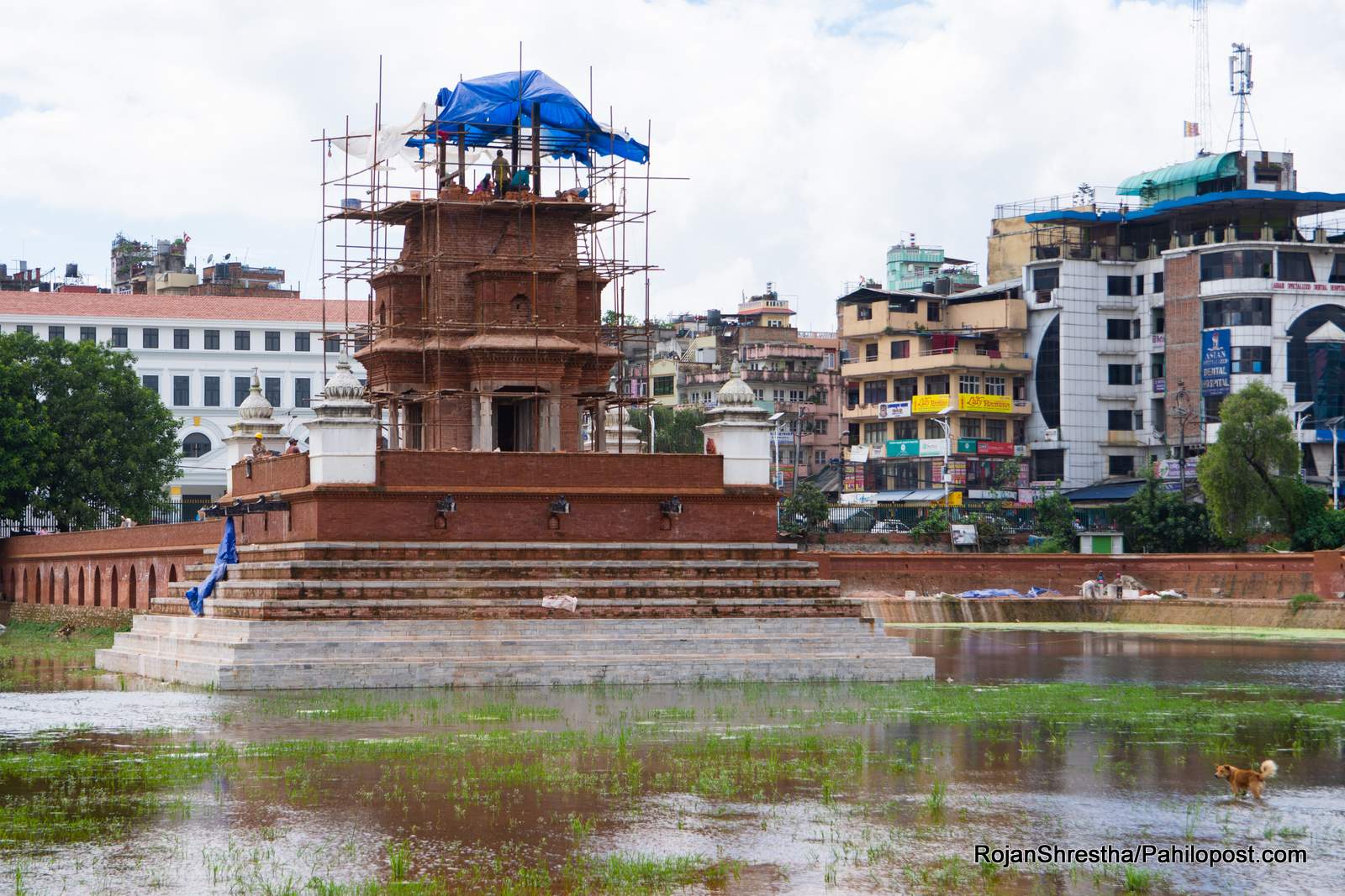 नयाँ स्वरुपमा रानी पोखरी : मल्लकालीन शैलीमा तयार हुँदै बालगोपालेश्वर मन्दिर