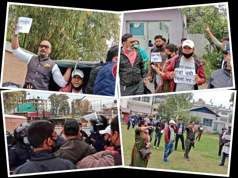 भारतीय राजदूतावास अगाडि प्रदर्शन गर्ने राप्रपाका नेता कार्यकर्ता पक्राउ, कमल थापाले भने: तत्काल रिहा गर