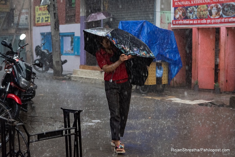 देशभर मनसुनी वायुको सामान्य प्रभाव, यी प्रदेशमा हल्कादेखि मध्यम वर्षा