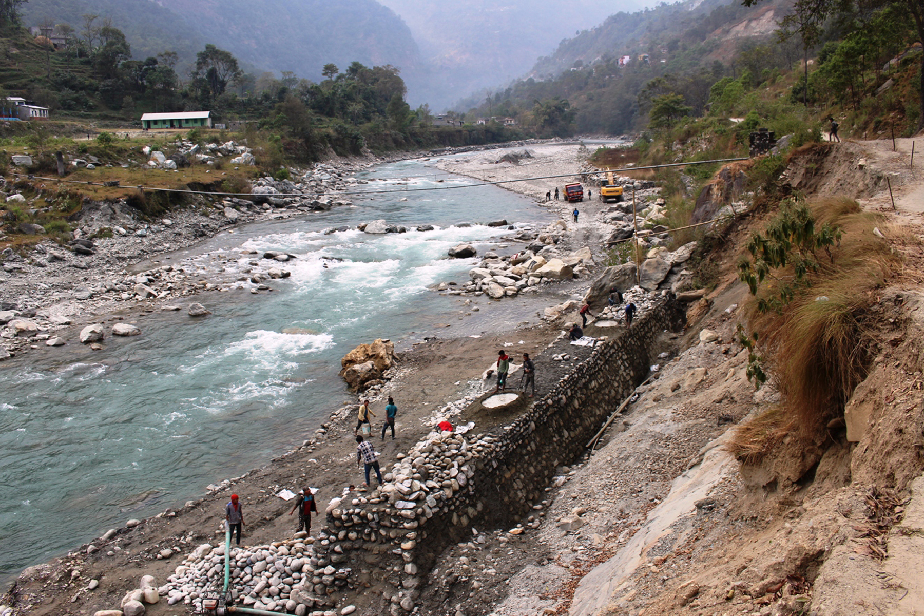म्याग्दीको बेनी बजार संरक्षण आयोजनाको काम सुरु, तीन वर्षमा सम्पन्न गर्ने लक्ष्य