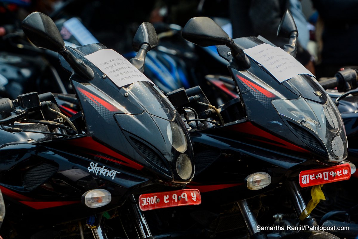 तीन महिनाअघि कोटेश्वरको भाटभटेनीबाट हराएको मोटरसाइकल साँखुमा भेटियो