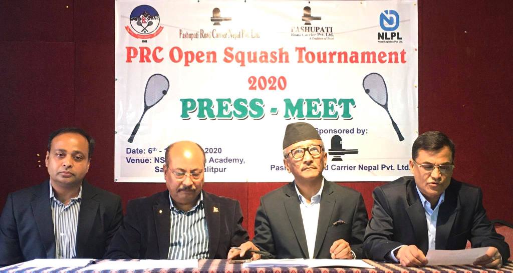 पिआरसी खुला स्क्वास प्रतियोगिता शुक्रवारदेखि