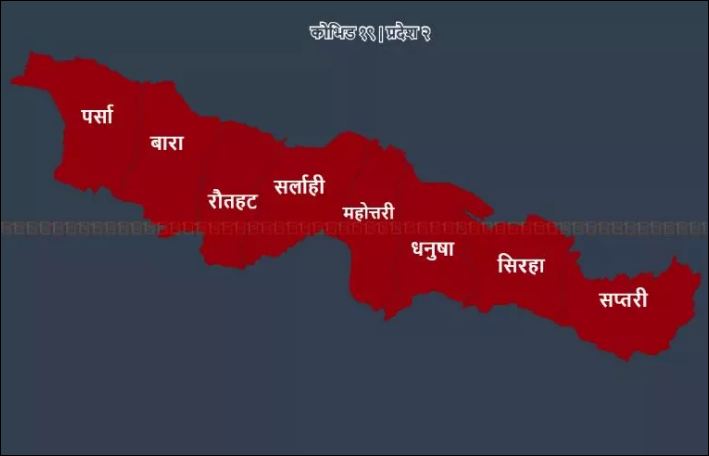 प्रदेश २ मा आइतवार थपिए ३८ जना कोरोना संक्रमित, एक जनाको मृत्यु