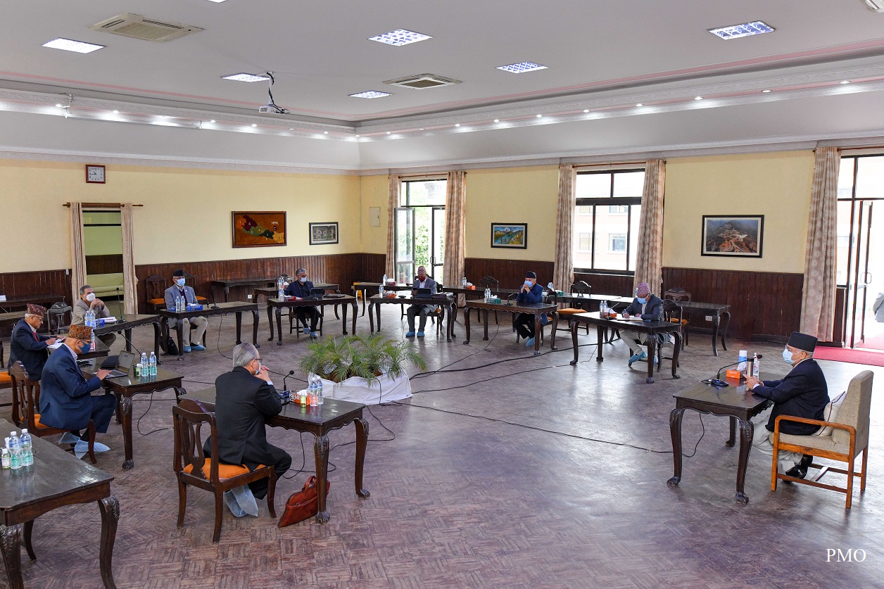 बालुवाटारमा बोलाइएको बैठक स्थगित