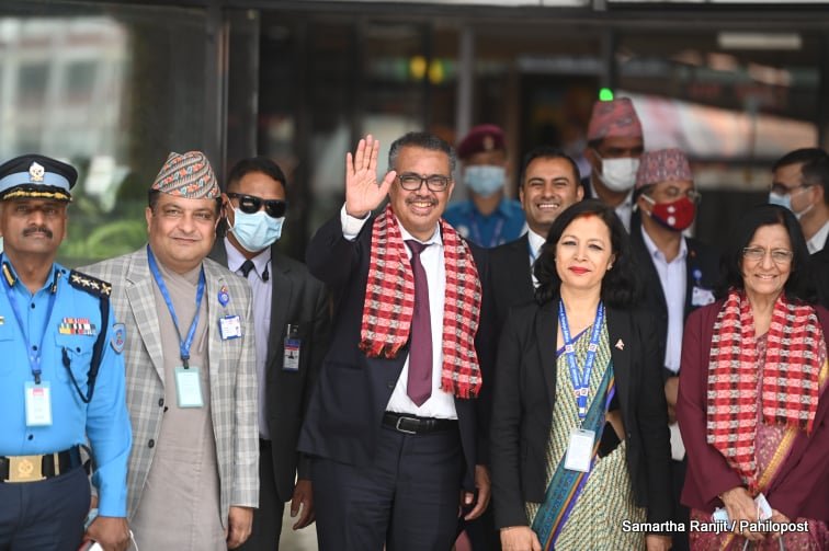 काठमाडौं आइपुगे विश्व स्वास्थ्य संगठनका महानिर्देशक टेड्रोस