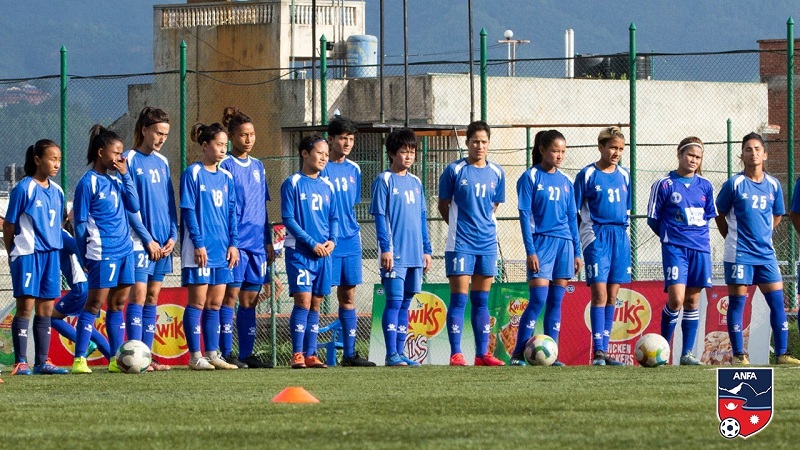 महिला फुटबल टोलीका ४५ खेलाडीलाई बन्द प्रशिक्षणमा बोलाइयो, एसिया कप छनोटको तयारी